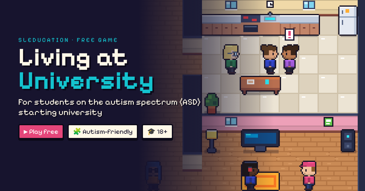 Living at University, a free SLEducation social skills game