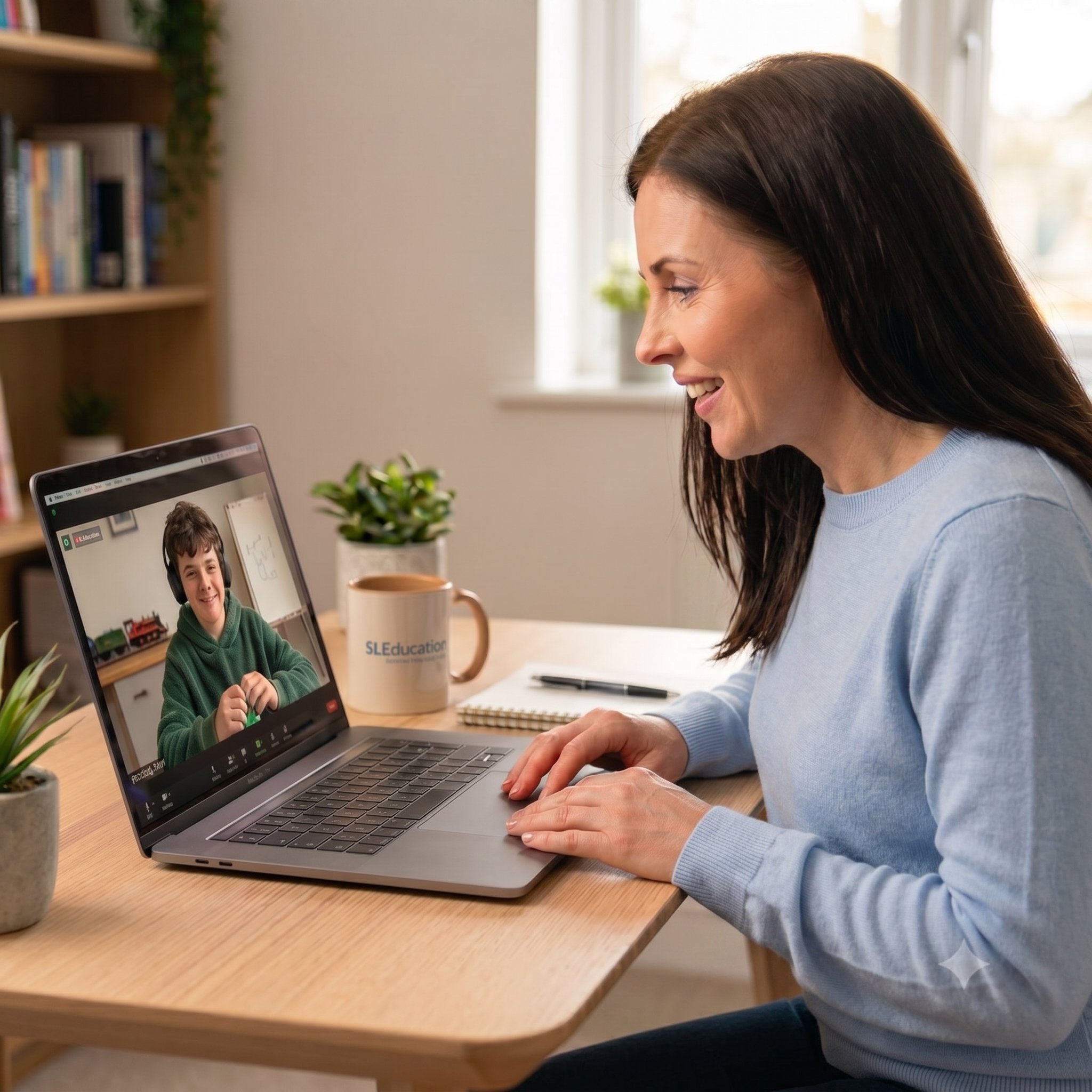 Michelle during an online session